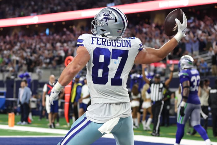 Jake Ferguson has had a breakout season for the Dallas Cowboys.